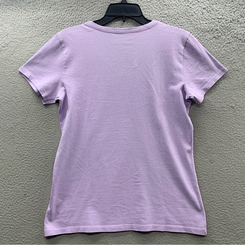 Life is Good Crusher T-Shirt Women’s M Purple Wine A Little Laugh A Lot Logo NWT - Picture 9 of 13